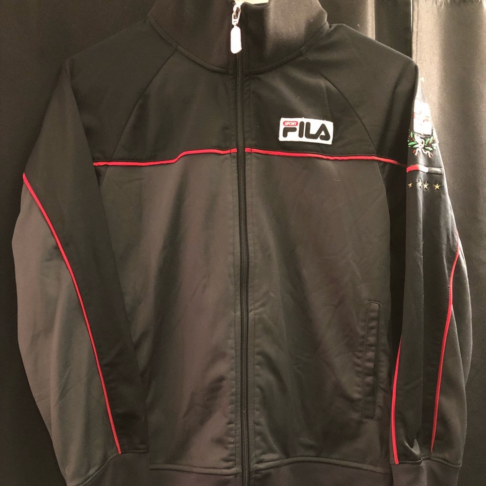 VTG Fila Sport Italia Zip Up Jacket Big Crest